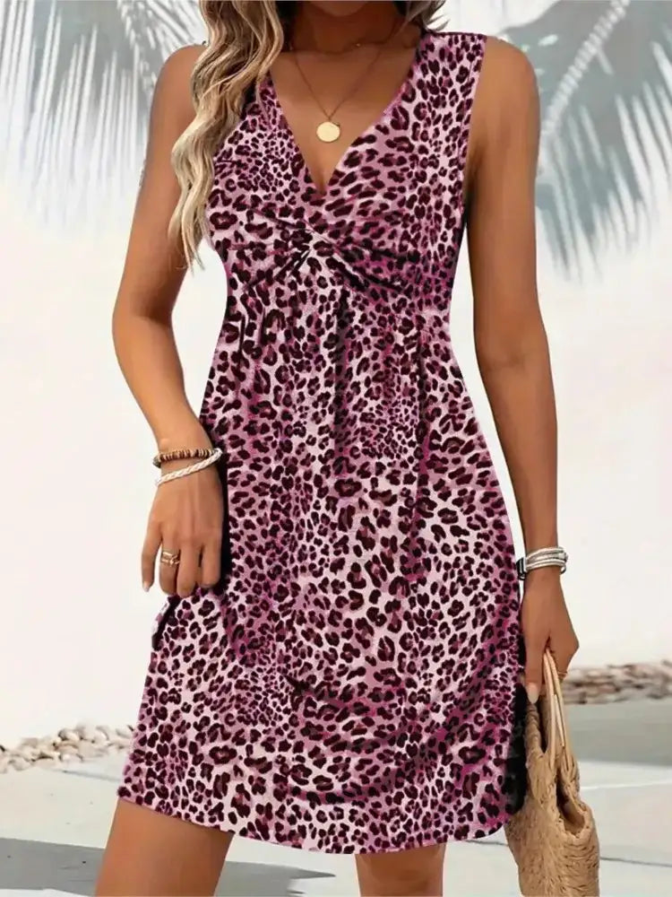 VNPD שמלה מנומרת