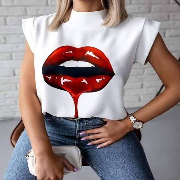 ' Lipp' חולצות מעצבים-PopxixIsrael-